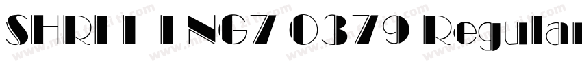 SHREE ENG7 0379 Regular字体转换